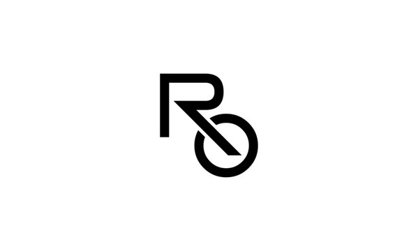 RO initial letters logo or RO monogram
