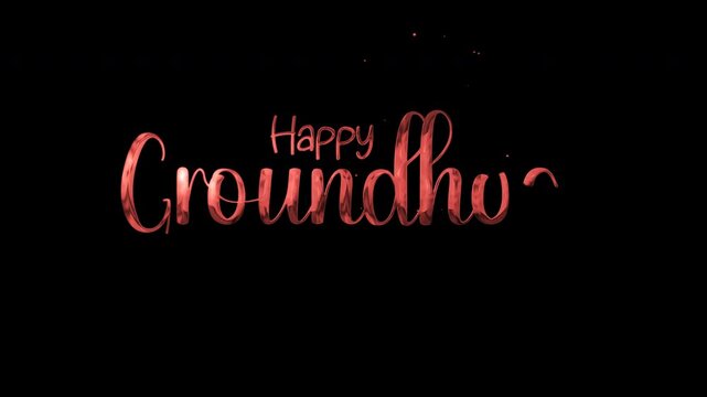 Happy groundhog day message in shiny font suitable for social media, greeting cards, newsletters, website banners, and blog posts.