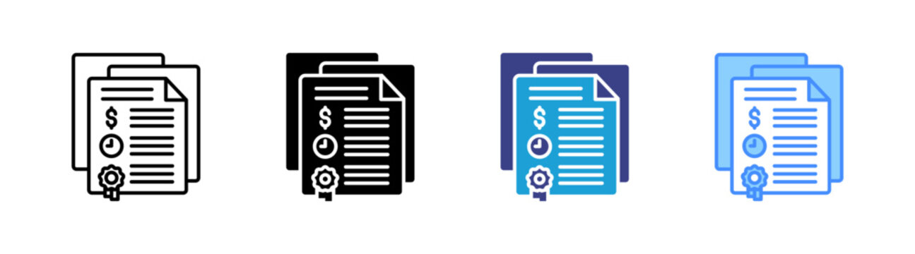 Quote icon set multiple style collection