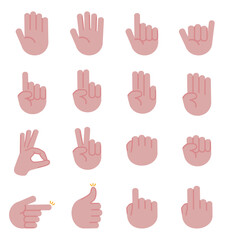 Obraz premium 손모양 아이콘 제스처