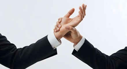Business Dispute Grabbing Wrist Conflict