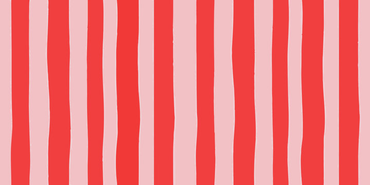 A vibrant background featuring vertical red and pink stripes