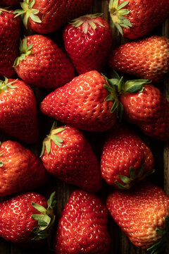 Fresh Strawberries Creative Minimal Still Life