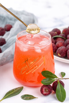 Iced Bayberry Juice Summer Refreshing Drink