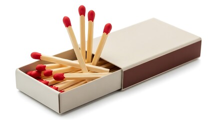 A matchbox with matches