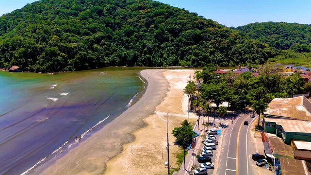 4K Beach Island Guaruja Paradise Boats