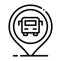 Bus Station Icon Design