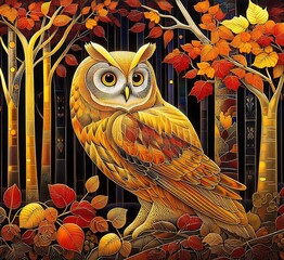 owl in the forest
