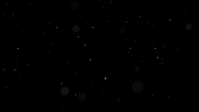 Subtle atmospheric bokeh dust particles slowly floating and drifting in dark cinematic space motion background