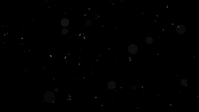 Gentle glowing dust particles floating in slow motion with subtle bokeh light effect loop