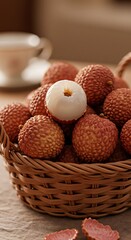 Lychee Basket: Sweet, Textured, and Bright.