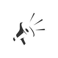 Obraz premium A flat vector logo of a megaphone