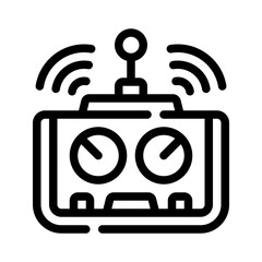 drone controller line icon © notivestudios