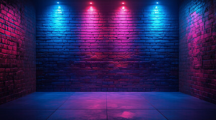 gradient background spotlight on empty studio room. Empty dark abstract cement wall and studio room with smoke float up interior texture for display products wall background.