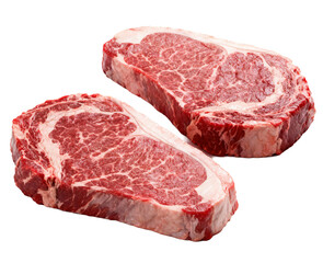 Fototapeta premium Two Prime Ribeye Steaks for Culinary Preparation