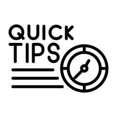Quick Tips Icon Design