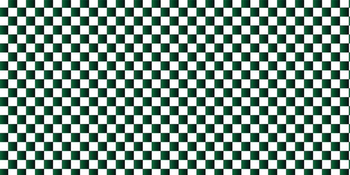 Green white gradient checkered seamless background. Green white graphic resource checkered pattern vector ilustartion art beautiful