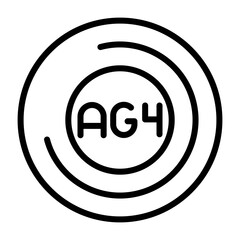 Obraz premium Battery Ag4 Icon Design