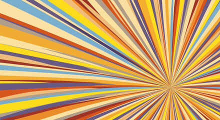Abstract Burst of Colorful Lines Background