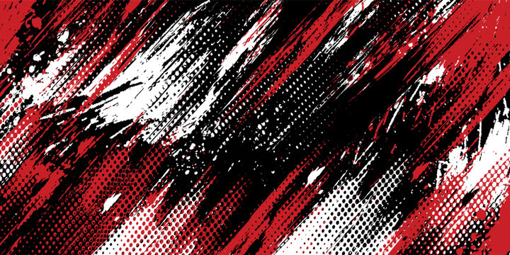 Gaming esport background striking stripes electric banner vector illustration design red black grunge brush wing comic pattern modern abstract concept livery stripes decal paint splash splatter.eps 10