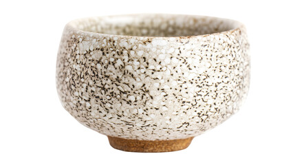 Handmade Clay Cup Emphasizes Organic Handmade Texture isolated on white PNG