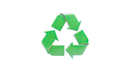 Obraz premium Green Recycling Symbol