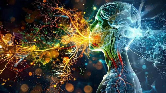 Human Mind Energy Flow: Abstract Representation of Thought and Consciousness