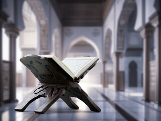 Islamic concept. Holy Quran book