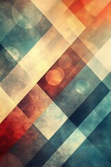 Fototapeta premium Abstract Geometric Pattern with Vibrant Colors