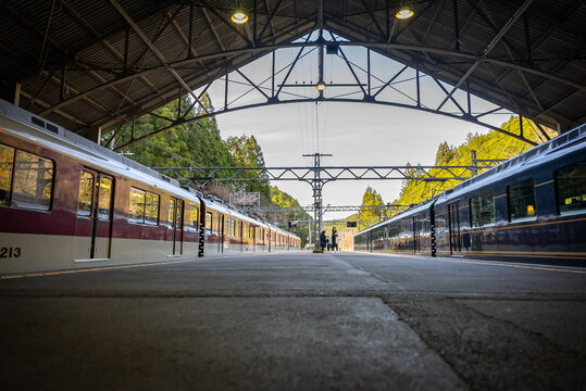 Kintetsu Station in Nara Japan, Old Retro Building