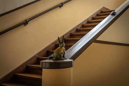 Rabbit Staircasein Historic Toyosato Elementary School 