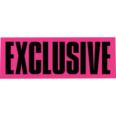 Tall Black Exclusive Word Typography on Pink Background