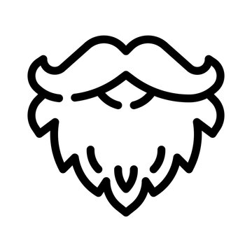beard line icon