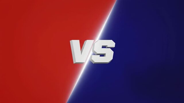 Red Versus Blue Epic Battle for Supremacy  Dramatic Rivalry Showdown.