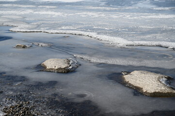 凍結した諏訪湖