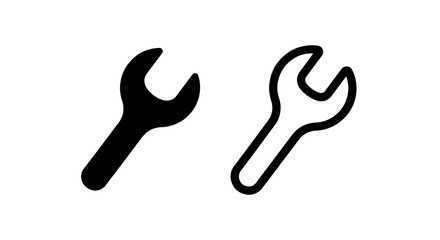 Crescent Wrench Tool Icon for Mechanic Repair and Maintenance Services © MdDelowar