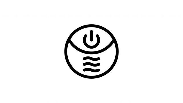 flush button animated icon