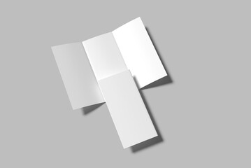 Trifold Brochure  Blank Mockup 