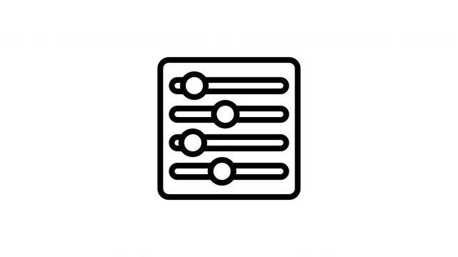 sliders animated icon