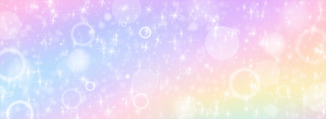 Pastel dreamy background. Vector pink magic gradient with sparkles. Fantasy backdrop © Olena Go