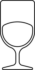 Romantic Wine Glass Icon