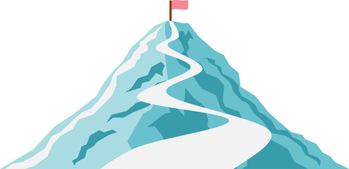  目標達成へのロードマップのイラスト