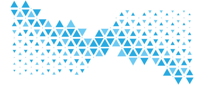 Vector modern polygonal triangles technology pattern design.. 