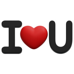 3D I Love U Icon © Flowicon