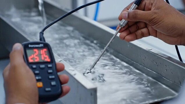 Temperature Monitoring in Industrial Water Cooling System.