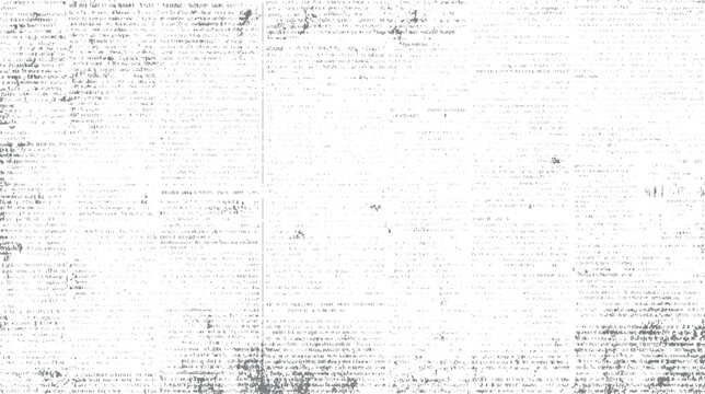 Faded vintage newspaper text with scattered grey ink spots and smudges