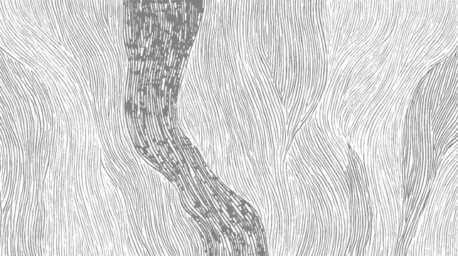 Abstract organic wavy lines pattern in grey and white background texture