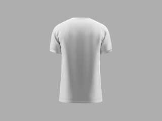 Back View Realistic Soccer Jersey Mockup for Apparel Branding