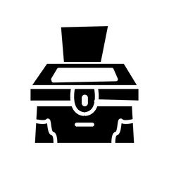 vector illustration of a charity box for infaq