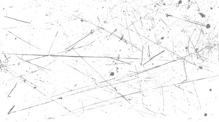 Obraz premium Grey scratches and speckles overlay on a white background abstract texture pattern grunge